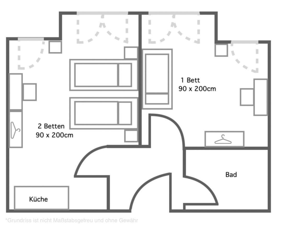 2 Zimmer Apartment Mit Bis Zu 4 Einzelbetten In Der Land Of Living Kelheim Esterno foto